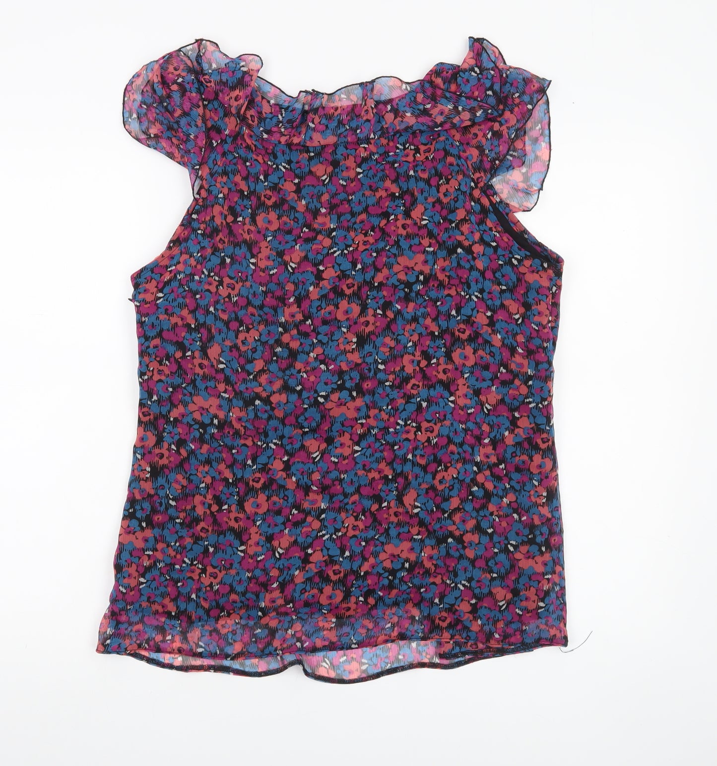 Next Maternity Womens Multicoloured Floral Chiffon Blouse Size 14