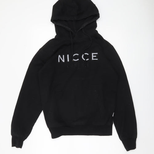 Nicce Men’s Black Pullover Hoodie S Logo Graphic Fleece