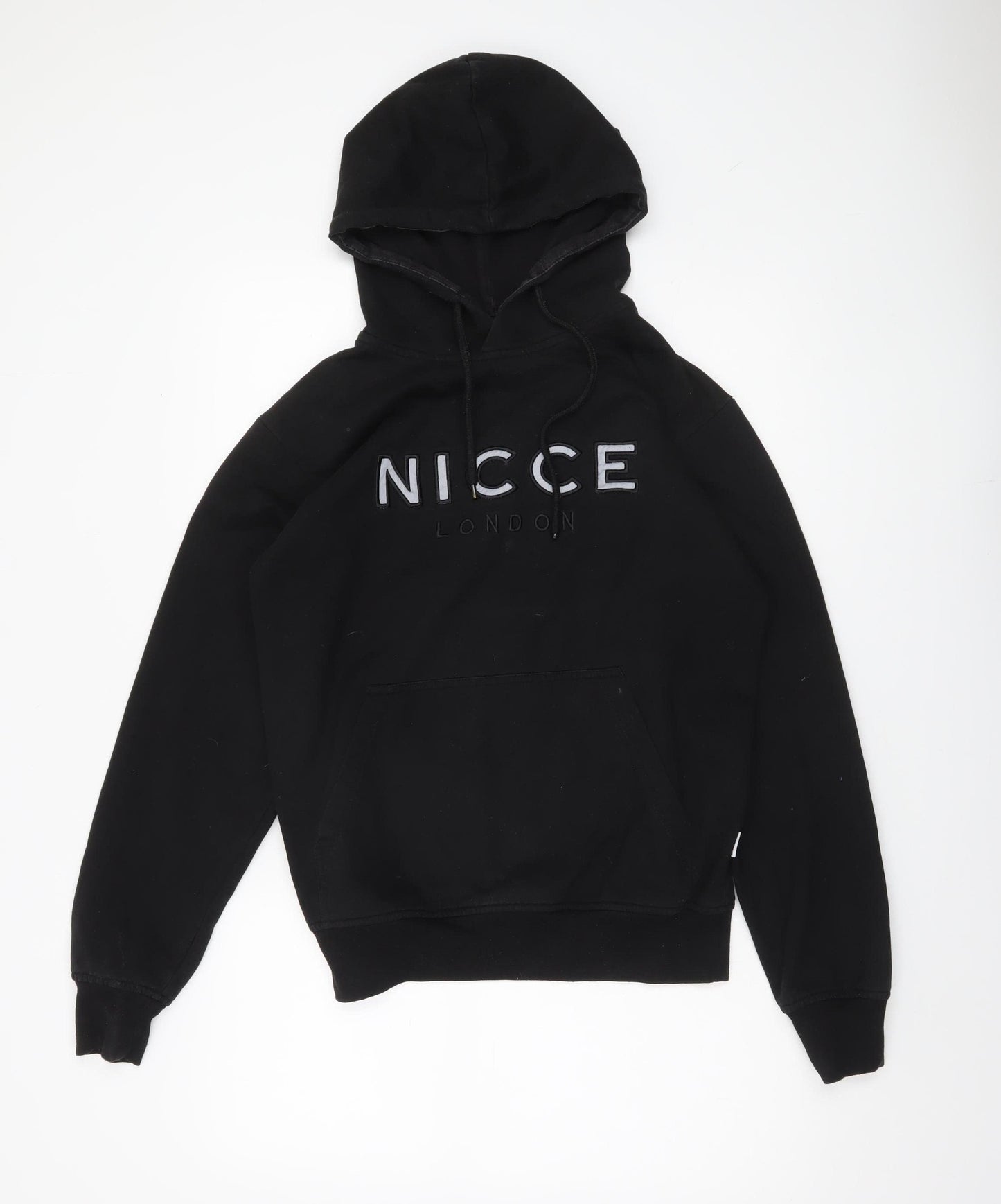 Nicce Men’s Black Pullover Hoodie S Logo Graphic Fleece
