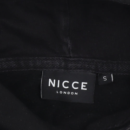 Nicce Men’s Black Pullover Hoodie S Logo Graphic Fleece