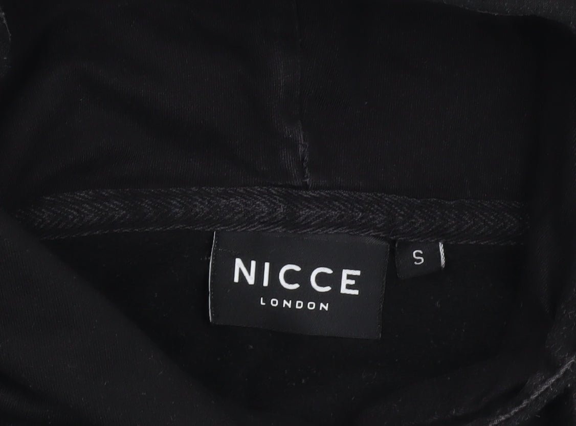 Nicce Men’s Black Pullover Hoodie S Logo Graphic Fleece