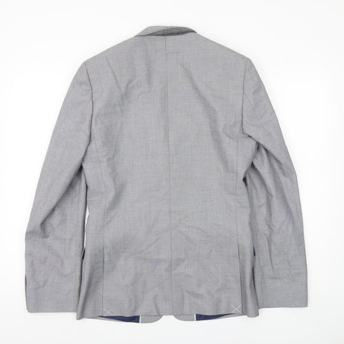 River Island Men’s Grey Slim Fit Blazer Jacket UK 36R