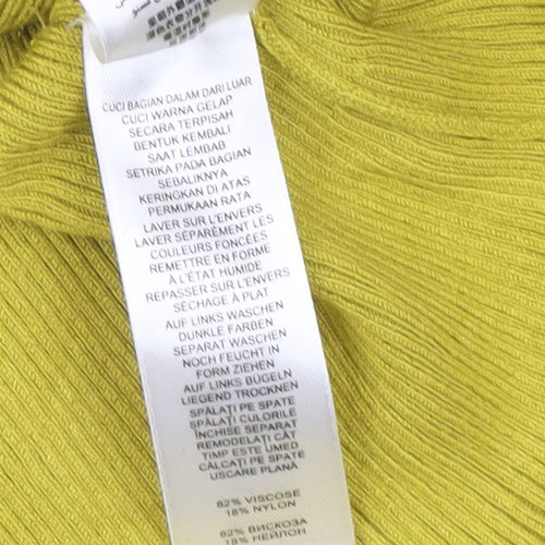 Betty Jackson Black Women’s Yellow Beaded Pullover Jumper Size 12