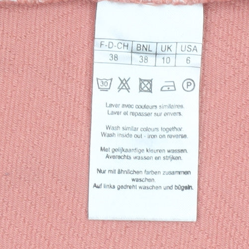 Damart Women’s Pink Geometric Blazer Jacket Size 10