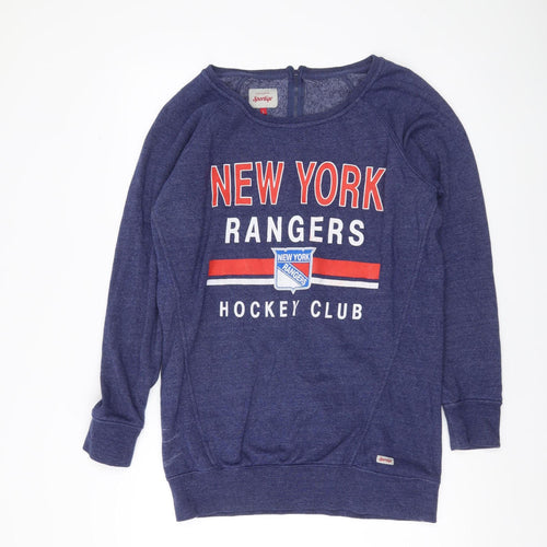 Sportiqe Women’s Blue New York Rangers Sweatshirt L Hockey Club