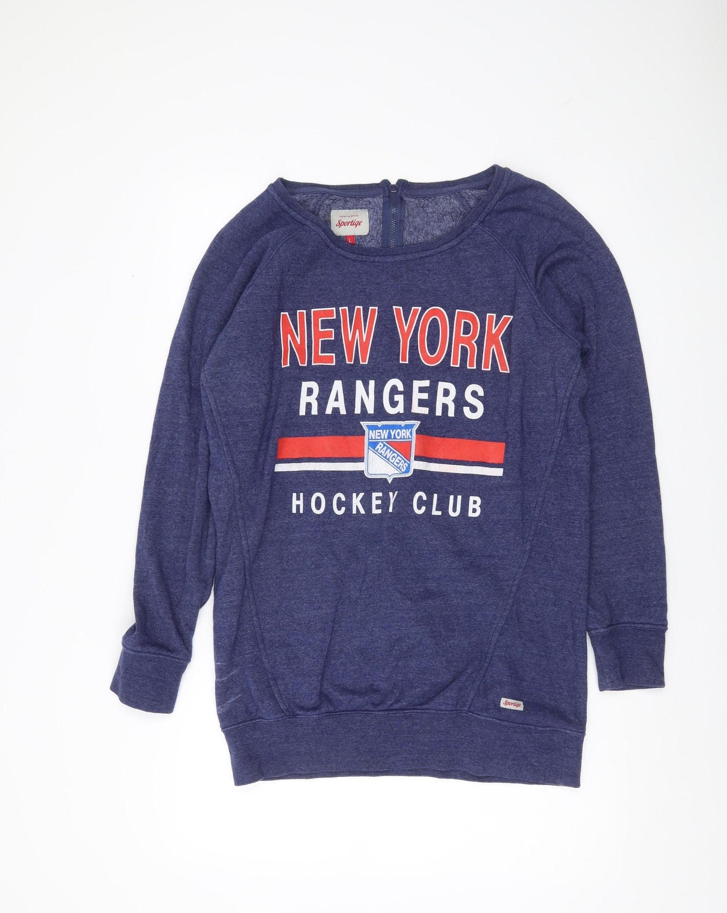 Sportiqe Women’s Blue New York Rangers Sweatshirt L Hockey Club