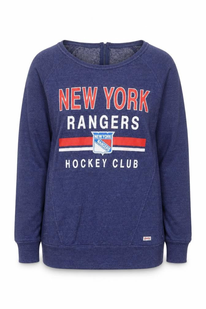 Sportiqe Women’s Blue New York Rangers Sweatshirt L Hockey Club