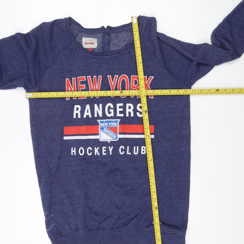 Sportiqe Women’s Blue New York Rangers Sweatshirt L Hockey Club