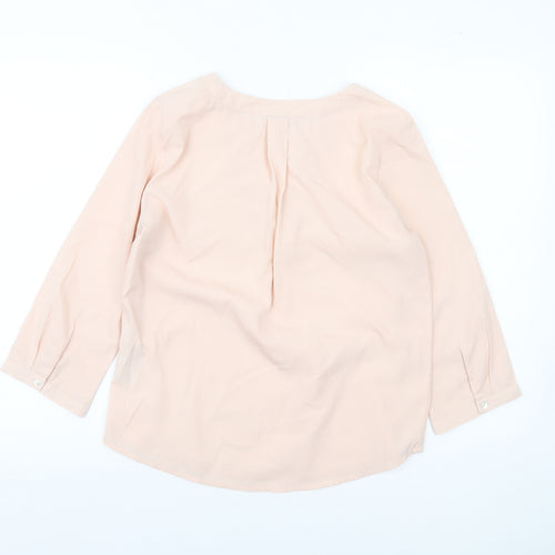 Vero Moda Womens Beige XS Tunic Blouse 3/4 Sleeve V-Neck
