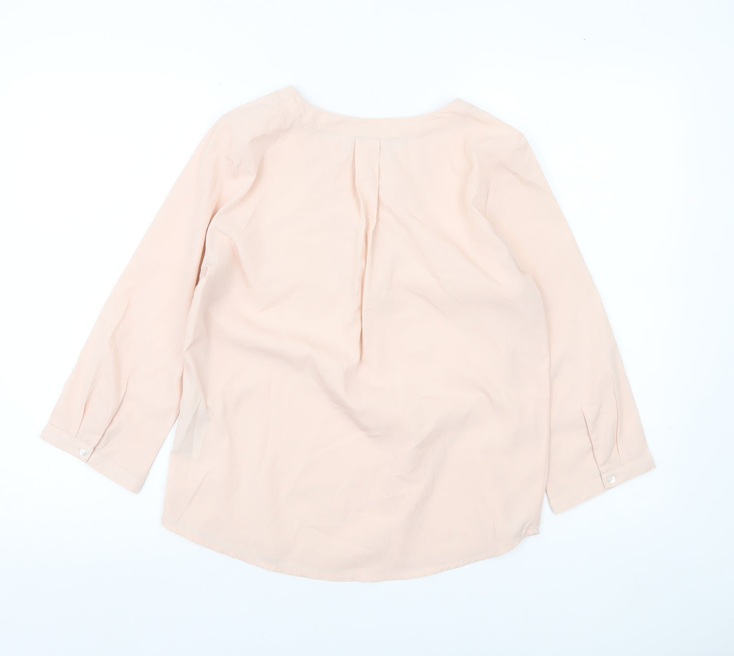 Vero Moda Womens Beige XS Tunic Blouse 3/4 Sleeve V-Neck