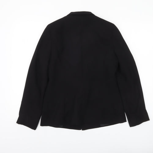 Next Women Black Size 10 Tailored Single Breasted Blazer Jacket