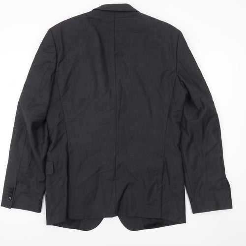 Hugo Boss Men’s Black Size 50 UK Blazer Jacket Notch Lapel