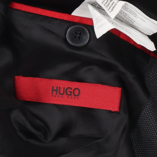 Hugo Boss Men’s Black Size 50 UK Blazer Jacket Notch Lapel