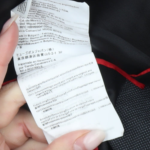 Hugo Boss Men’s Black Size 50 UK Blazer Jacket Notch Lapel