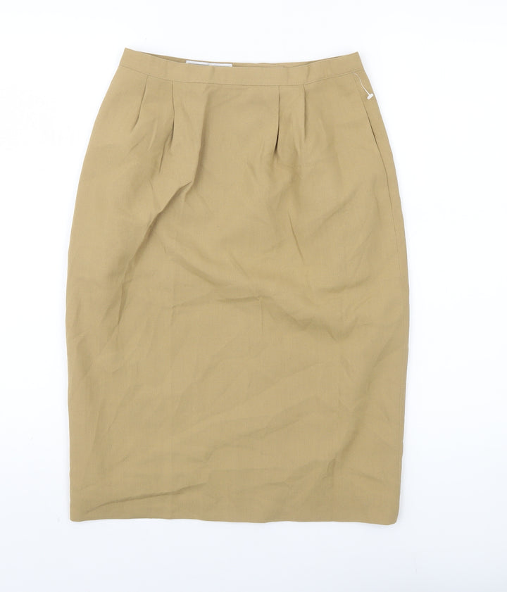 Dress Barn Women’s Beige Pencil Skirt Size 8 Knee Length