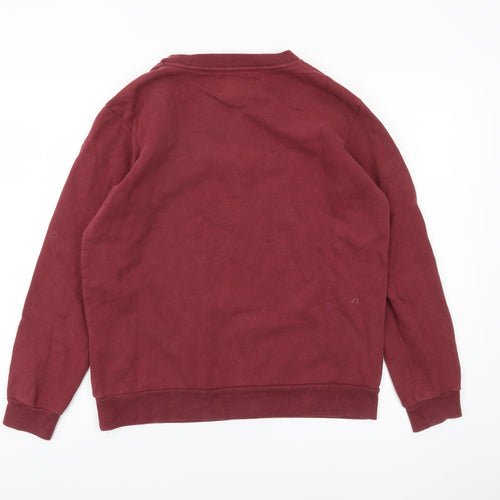 Calvin Klein Jeans Women's Red Pullover Sweatshirt Size S Logo