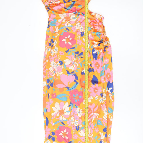 Cherley Women’s Multicoloured Floral One Shoulder Slip Dress S