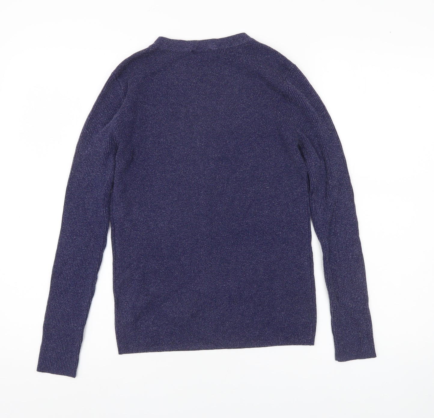 Forcast Womens Purple Crew Neck Knit Jumper Size 12 Long Sleeve