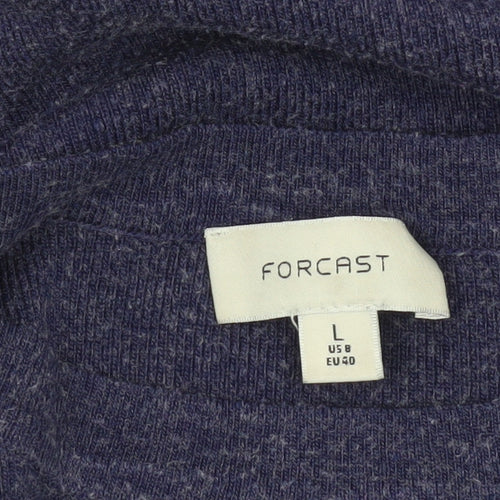 Forcast Womens Purple Crew Neck Knit Jumper Size 12 Long Sleeve
