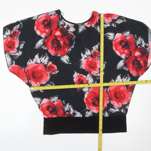 Quiz Women’s Multicoloured Floral Tunic Blouse Size 12