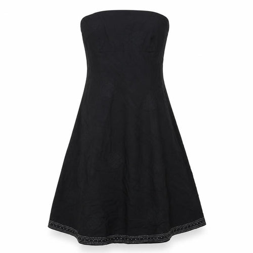 Jasper Conran Women’s Black Strapless A-Line Midi Dress Size 10