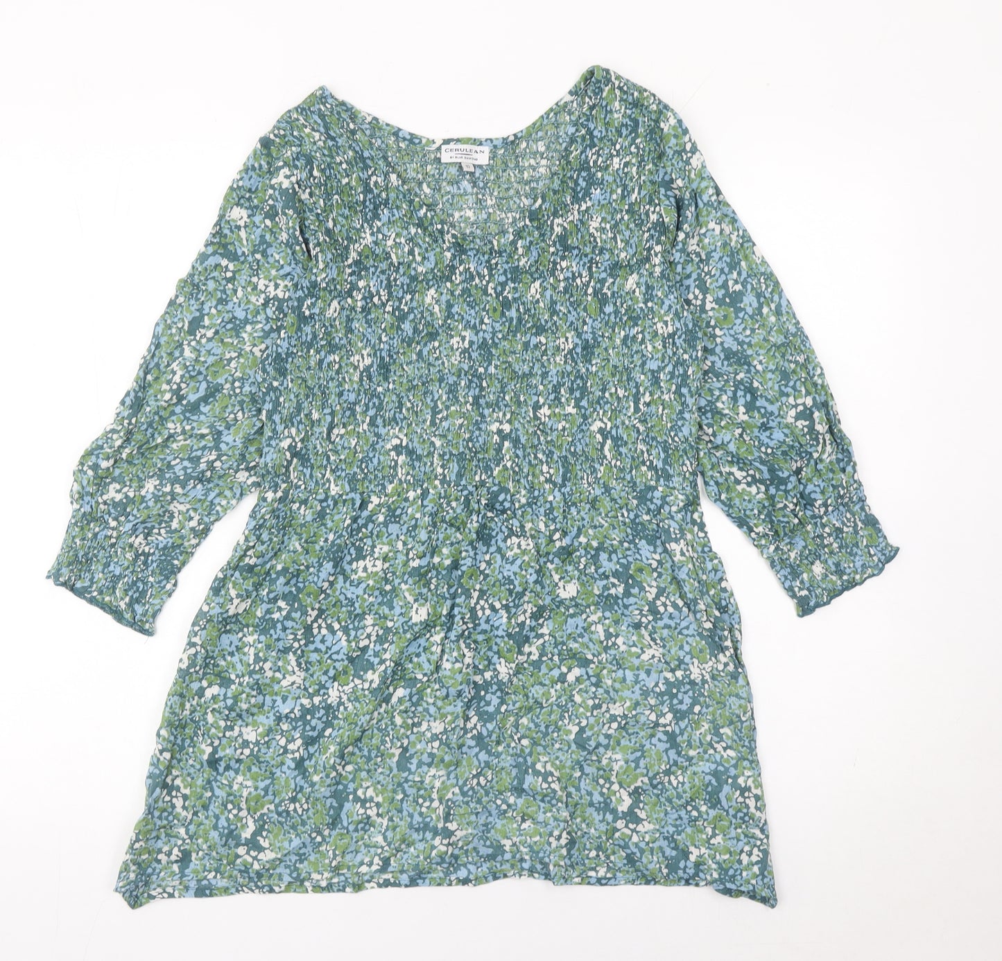 Cerulean Women’s Multicoloured Floral Tunic Blouse Size 10