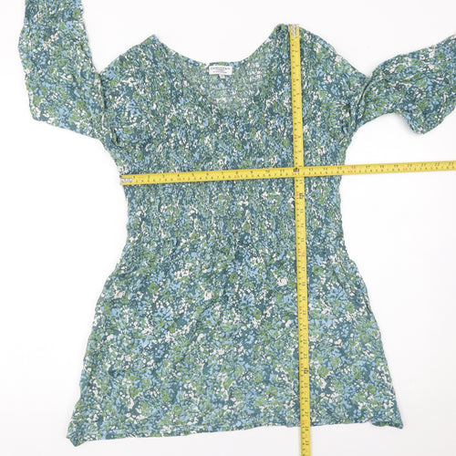 Cerulean Women’s Multicoloured Floral Tunic Blouse Size 10