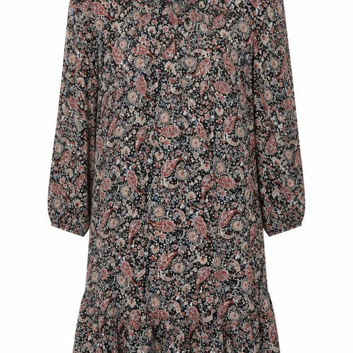 Blue Vanilla Women’s Multicoloured Paisley Midi Shift Dress UK 12