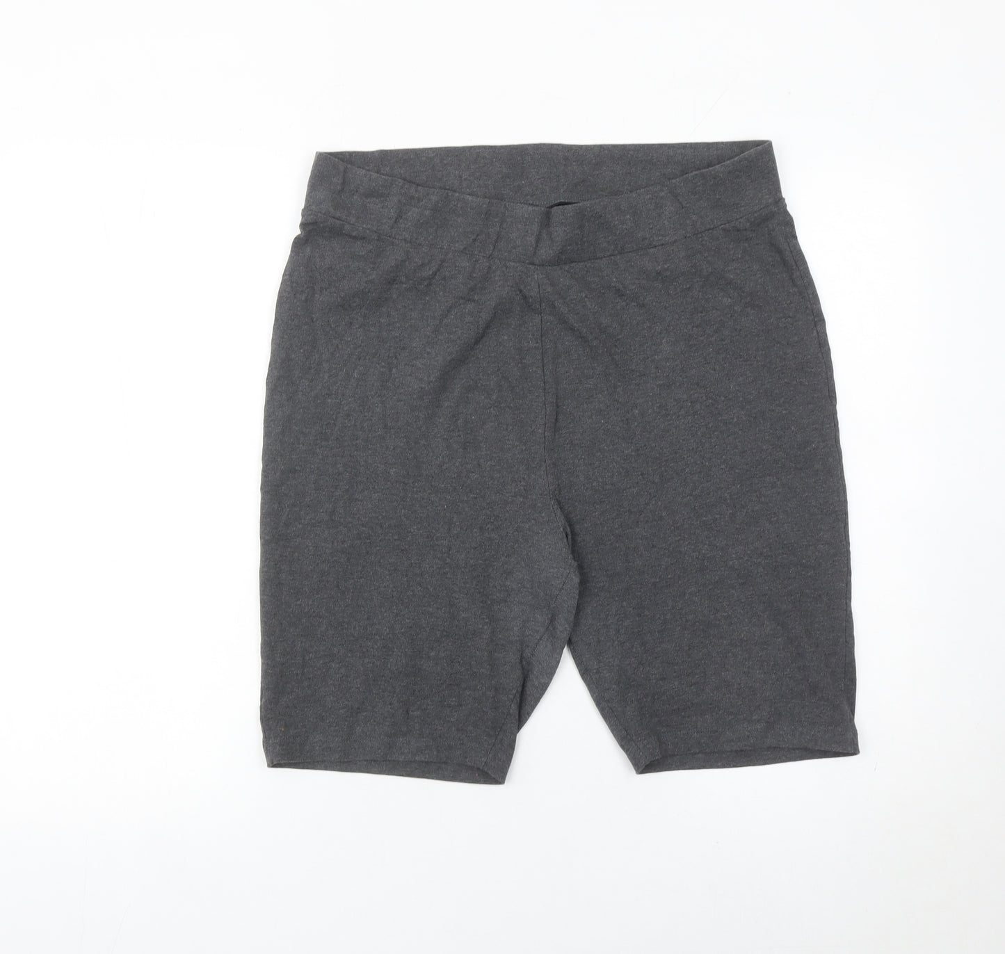 Capsule Women Grey Size 18 Slim Fit Jersey Biker Shorts Stretch Activewear