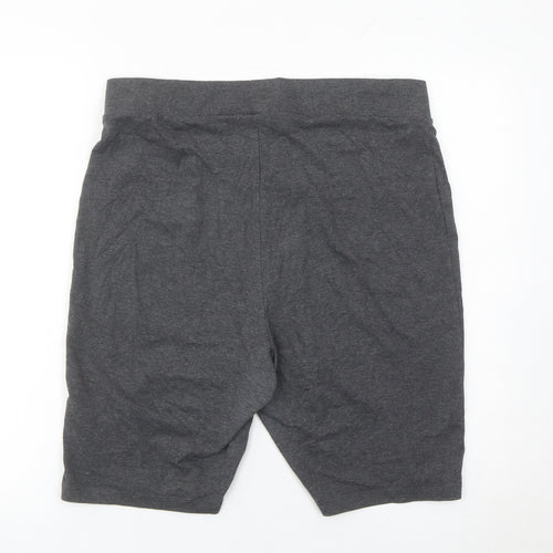 Capsule Women Grey Size 18 Slim Fit Jersey Biker Shorts Stretch Activewear