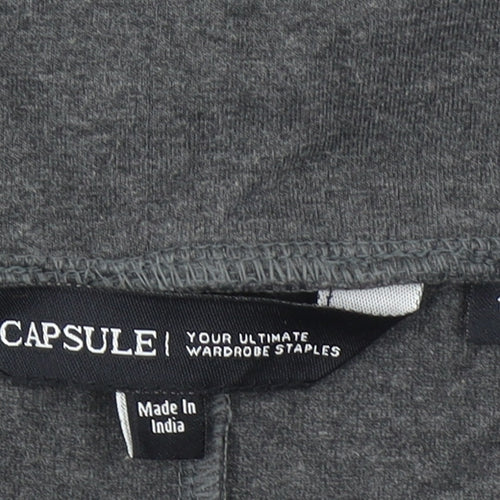 Capsule Women Grey Size 18 Slim Fit Jersey Biker Shorts Stretch Activewear