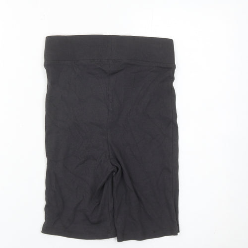 Marks and Spencer Women Black XS Biker Shorts Stretch Cotton