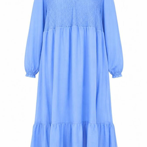 New Look Women Blue Size 18 Plus Midi A-Line Dress
