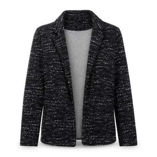 New Look Women’s Black Flecked Blazer Size 10 Workwear Jacket