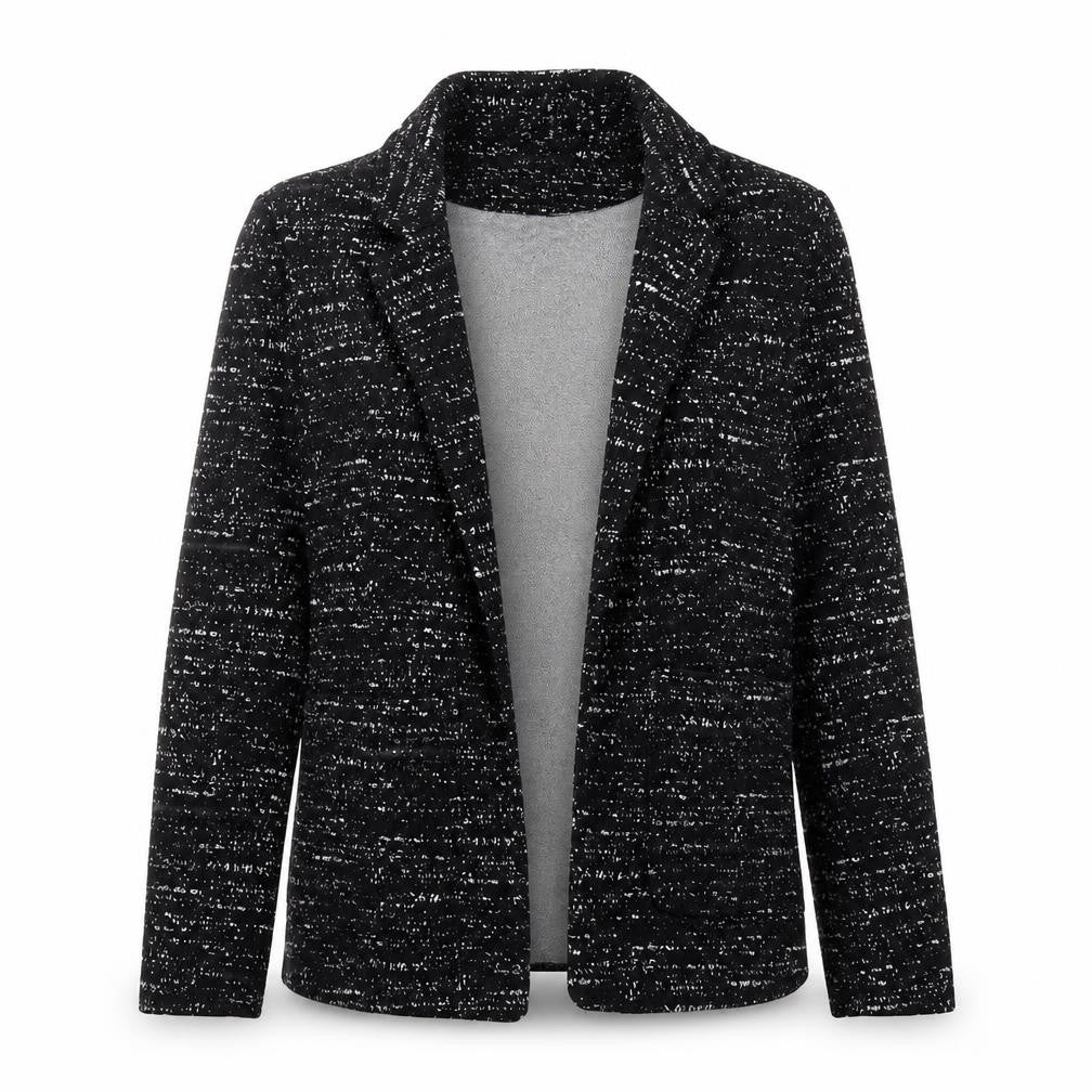 New Look Women’s Black Flecked Blazer Size 10 Workwear Jacket