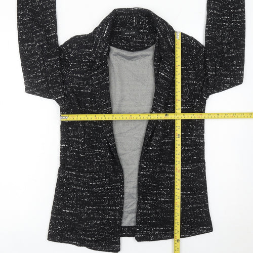 New Look Women’s Black Flecked Blazer Size 10 Workwear Jacket