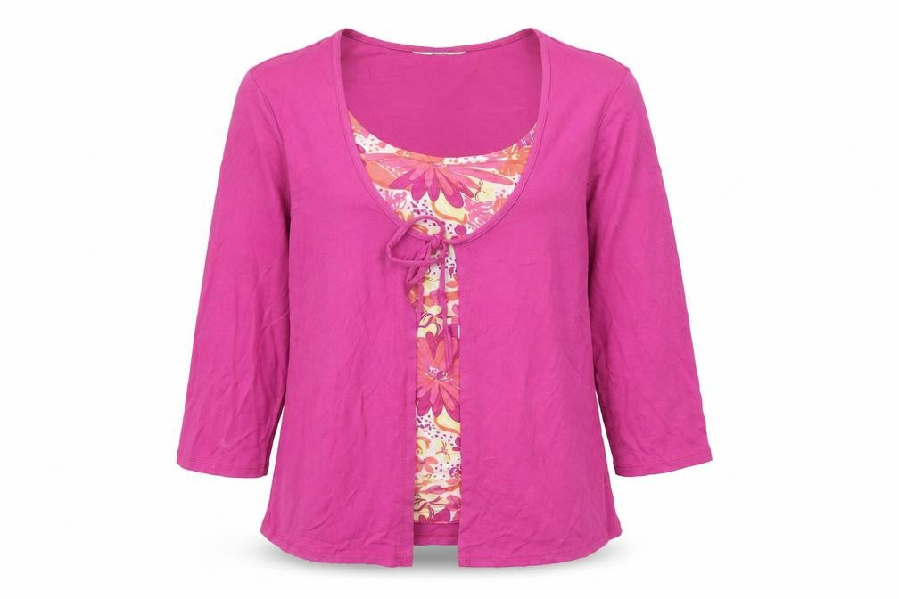 Marks and Spencer Womens Pink Floral Tunic Blouse UK 12
