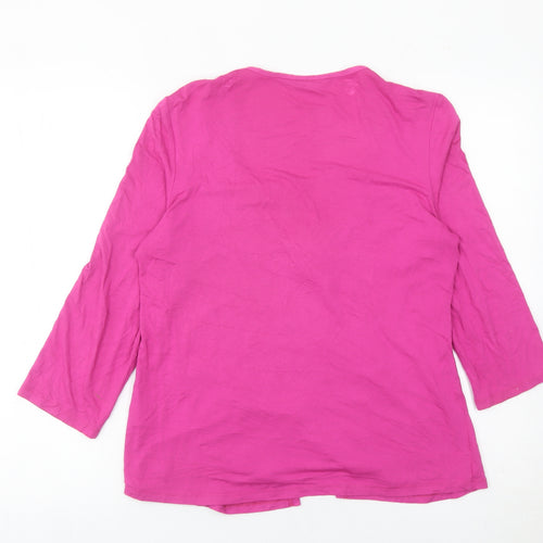 Marks and Spencer Womens Pink Floral Tunic Blouse UK 12