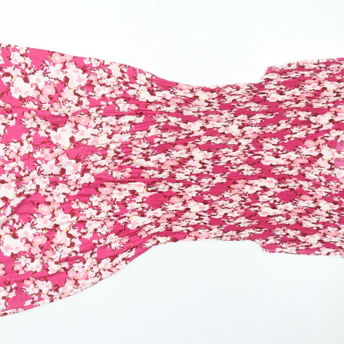 Cotton Traders Women’s Pink Floral Shift Dress Size 18/20 Sleeveless