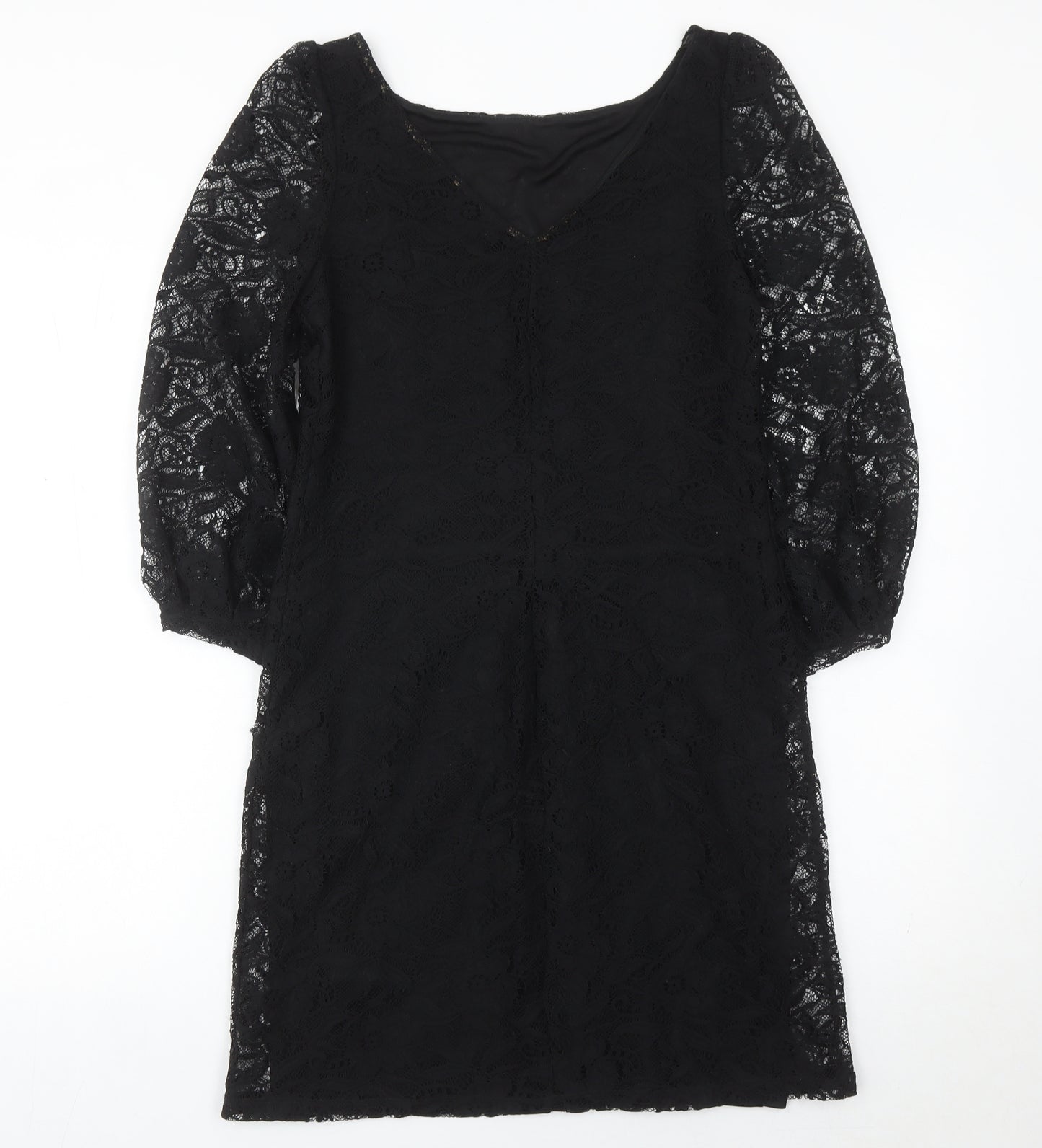 Dorothy Perkins Women’s Black Lace Sheath Dress Size 8