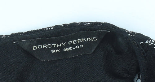 Dorothy Perkins Women’s Black Lace Sheath Dress Size 8