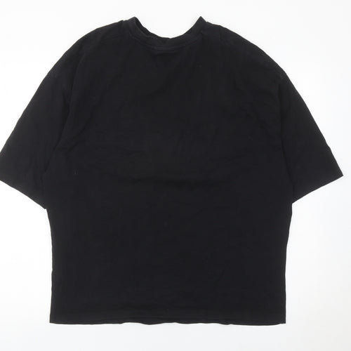 ASOS DESIGN Women's Black Butterfly Graphic T-Shirt Size M