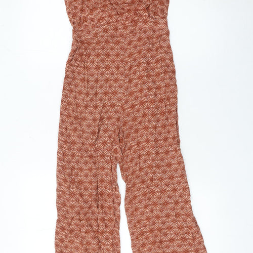 Laura Clement La Redoute Women’s Brown Geometric Jumpsuit Size 8