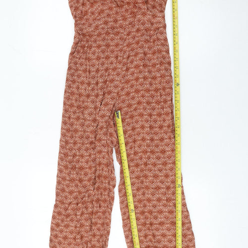 Laura Clement La Redoute Women’s Brown Geometric Jumpsuit Size 8