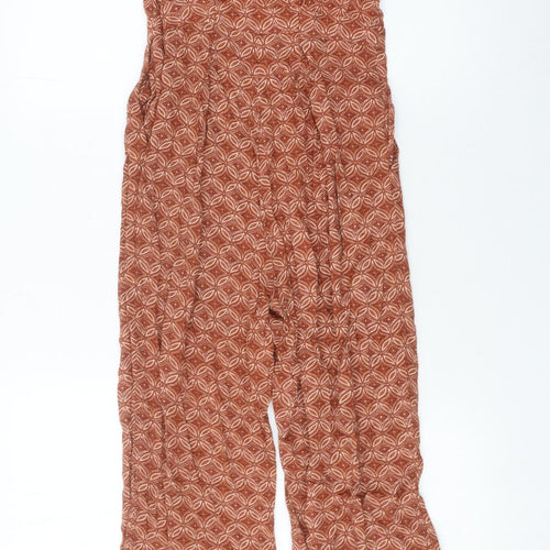 Laura Clement La Redoute Women’s Brown Geometric Jumpsuit Size 8