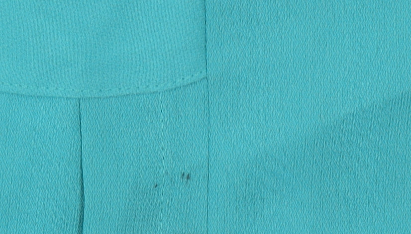 Louche Womens Blue Sleeveless Blouse Top Size S Polyester Casual