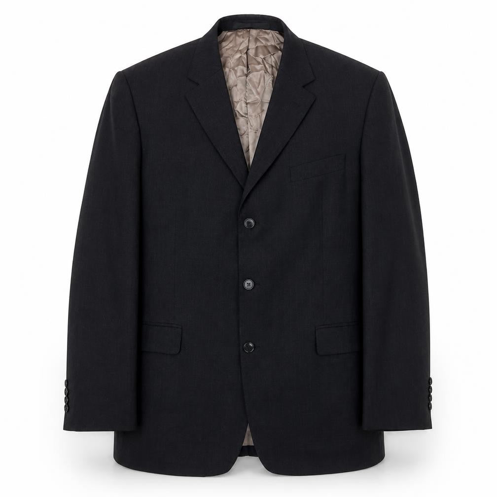 Front view of Marks & Spencer Men’s Grey Wool Blend Blazer Jacket 44 M