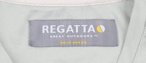 Regatta Womens Green Size 10 V-Neck Short Sleeve Activewear T-Shirt