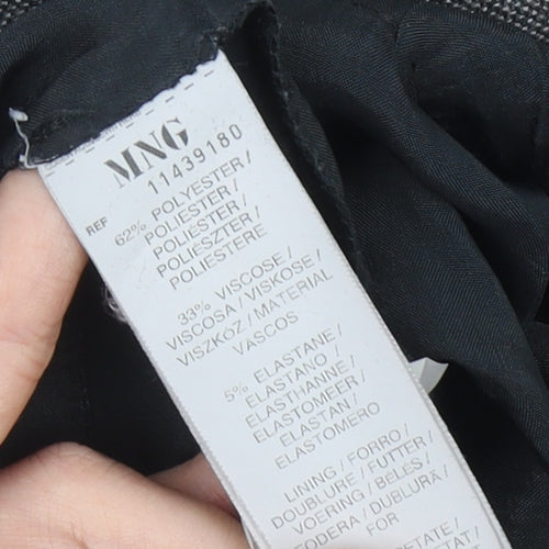 Mango Women’s Grey Shift Dress Size 8 Sleeveless Workwear