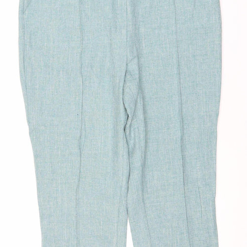 Honor Millburn Women’s Green Linen Blend Relaxed Trousers Size 20
